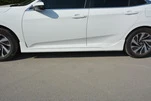 Бокові пороги (під фарбування) для Honda Civic Sedan X 2016-2021 рр - 3