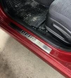Накладки на пороги Carmos Blue V2 (4 шт, нерж) для Hyundai Accent 2011-2017 рр - 5