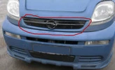 Зимова накладка на решітку 2001-2007 (верхня) Глянцева для Opel Vivaro рр - 1