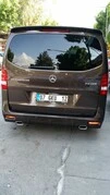 Накладка на задній бампер V1 (під фарбування) для Mercedes Vito / V-class W447 2014- рр - 2