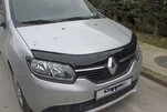 Дефлектор капоту (EuroCap) для Renault Logan II 2013-2022 рр - 3