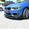 Накладка на передній бампер ЛИП для М-Performance (чорна) для BMW 4 серія F-32 2012-2020 рр - 2
