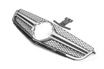 Передня решітка AMG Silver (для C63) 2007-2011 для Mercedes C-class W204 рр - 2