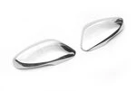 Накладки на дзеркала з вирізом під поворот (2 шт., нерж) Carmos - турецька сталь для Hyundai Accent 2011-2017 рр - 4