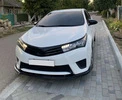 Накладка на передній бампер ЛИП (чорна) для Toyota Corolla 2013-2019 рр - 3