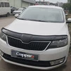 Дефлектор капота (EuroCap) для Skoda Rapid 2012-2019 рр - 3