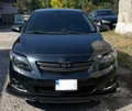 Накладка на передній бампер (під фарбування) для Toyota Corolla 2007-2013 рр - 4