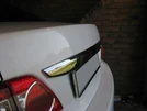 Накладка над номером 2010-2013 (нерж) для Toyota Corolla рр - 3
