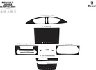 Накладки на панель (2001-2005) Карбон для Renault Laguna рр - 8