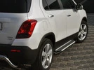 Бокові пороги Allmond Grey (2 шт., алюміній) для Chevrolet Trax 2012-2023 рр - 1