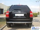 Задня дуга AK002 (нерж.) для Kia Sportage 2004-2010 рр - 3