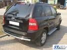Задня дуга AK002 (нерж.) для Kia Sportage 2004-2010 рр - 2