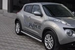 Бічні труби &Oslash;60 (2 шт., нерж.) для Nissan Juke 2010-2019 рр - 1