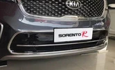 Накладка на решітку переднього бампера Libao (пластик) для Kia Sorento III UM 2014-2020 рр - 2