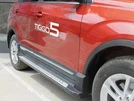 Бокові пороги OEM (2 шт., алюміній) для Chery Tiggo 5 - 2