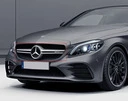 Передня решітка AMG Silver 2018-2025, без камери для Mercedes C-сlass W205 рр - 3