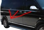 Нижня окантовка вікон (6 частин, нерж) Коротка база для Volkswagen T5 Multivan 2003-2010 рр - 1