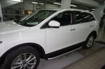 Бокові пороги Fullmond (2 шт, алюм.) для Mazda CX-9 2007-2016рр - 1