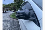 Накладки на дзеркала AMG-Look (2 шт) для Mercedes GLA X156 2014-2019 рр - 1