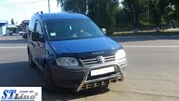 Кенгурятник WT003 (нерж) 60мм, з написом для Volkswagen Caddy 2004-2010 рр - 2