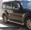 Бічні труби (2 шт., нерж.) для Mitsubishi Pajero Wagon IV - 2