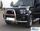 Кенгурятник з вусами QT007 (нерж) для Suzuki Jimny 1998-2018 рр - 5