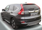 Бокові пороги Allmond Grey (2 шт., алюм.) для Honda CRV 2017-2022 рр - 1