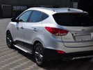 Бокові пороги Allmond Grey (2 шт., алюм.) для Hyundai IX-35 2010-2015 рр - 1