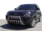 Кенгурятник WT002 (нерж.) для Hyundai Tucson JM 2004- рр - 1