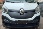 Зимова накладка на решітку (2015-2020) Глянцева для Renault Trafic 2015- рр - 1