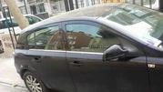 Зовнішня окантовка стекол (нерж) Sedan, Carmos - Турецька сталь для Opel Astra H 2004-2013 рр - 7