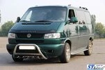 Кенгурятник WT003 60мм (нерж) 51мм, без напису для Volkswagen T4 Caravelle/Multivan - 8