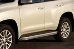 Захист бічного порогу BB004 (2 шт., нерж.) для Toyota Land Cruiser Prado 120 - 1