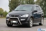 Кенгурятник WT004 (нерж) для SsangYong Action 2005-2018 рр - 3