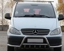 Кенгурятник WT003-Plus з вусами (нерж.) для Mercedes Viano 2004-2014 рр - 1