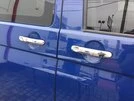 Накладки на ручки (нержавійка) 4 штуки. Carmos - Турецька сталь для Volkswagen T5 2010-2015 рр - 1