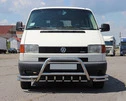 Кенгурятник WT003 Plus-2 (нерж) для Volkswagen T4 Caravelle/Multivan - 2