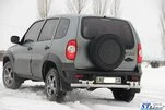 Задня дуга AK015 (нерж.) для Chevrolet Niva - 3