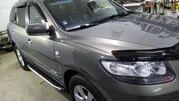 Бокові пороги Fullmond (2 шт, алюм.) для Hyundai Santa Fe 2 2006-2012 рр - 7