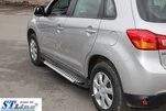 Бокові пороги X5-тип (2 шт., алюм.) для Peugeot 4008 - 4