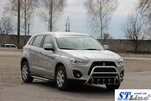 Кенгурятник WT003 (нерж.) для Mitsubishi ASX 2010-2023 рр - 4