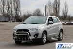 Кенгурятник WT003 (нерж.) для Mitsubishi ASX 2010-2023 рр - 5