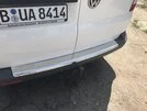 Накладка на задній бампер із загином (Carmos V1, сталь) для Volkswagen T5 2010-2015 рр - 2