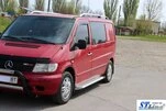 Бокові пороги Allmond Grey (2 шт., алюм.) для Mercedes Vito W638 1996-2003 рр - 2