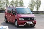 Кенгурятник із вусами WT002 Plus (нерж.) для Mercedes Vito W638 1996-2003 рр - 2