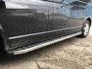 Бокові пороги BlackLine (2 шт, алюміній) Довга база для Volkswagen T5 Multivan 2003-2010 рр - 1