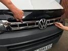 Накладки на решітку (Carmos, 2 шт., нерж.) для Volkswagen T5 2010-2015 рр - 2