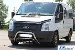 Кенгурятник WT002 (2006-2014, нерж.) для Ford Transit рр - 2