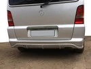 Накладка на задній бампер (під фарбування) для Mercedes Vito W638 1996-2003 рр - 2