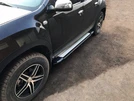 Бокові пороги Rainbow (2 шт., Алюміній) для Renault Duster 2008-2017 рр - 1